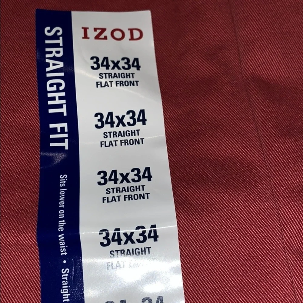 BNWT Mens Straight Fit Sport Flex Pants by IZOD